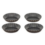 Moule À tarte aluminium rond 11 cm perfect bake tefal - les 4 moules À tartelettes Moule À tarte aluminium rond 11 cm perfect bake tefal - les 4 moules À tartelettes