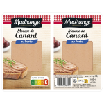 Mousse de canard porto madrange - les 2 barquettes de 50g