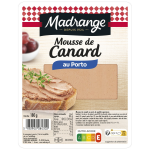 Mousse de canard au porto madrange - la barquette de 180g