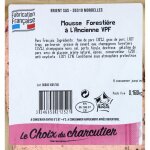 Mousse forestire  l'ancienne - la barquette de 180g