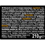 Moutarde au miel & vinaigre balsamique carrefour selection - le pot de 210g