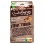 Muesli croustillant cacao bio charles vignon - le paquet de 900g