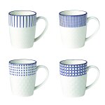 Mug 30cl embrossé bleu en porcelaine kimiko carrefour home - le mug Mug 30cl embrossé bleu en porcelaine kimiko carrefour home - le mug