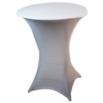 Nappe dcoration pour table cocktail - blanc la nappe - carrefour