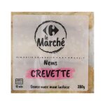 Nems crevette carrefour - la barquette de 280g