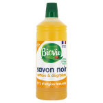 Nettoyant mnager multi - surfaces savon noir huile de lin ecocert biovie - la bouteille d'1 l