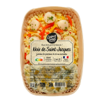 Noix de saint jacques fondue de poireaux, riz au curcuma esprit frais - la barquette de 300g