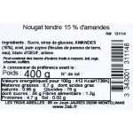 Nougat aux amandes de montlimar les trois abeilles - le paquet de 400g