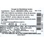 Nougat au miel de montlimar les trois abeilles - le paquet de 400g