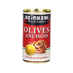 Olives aux anchois baionade - la bote de 280g net goutt