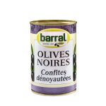 Olives noires confites dénoyautées barral - la boite de 180 g net Égoutté Olives noires confites dénoyautées barral - la boite de 180 g net Égoutté