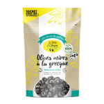 Olives noires dénoyautées le brin d'olivier - le sachet de 400 g net Égoutté Olives noires dénoyautées le brin d'olivier - le sachet de 400 g net Égoutté