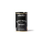 Olives vertes  la farce d'anchois ederki - la boite de 130 g net goutt