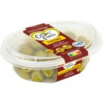 Olives vertes farcies pte d'anchois doux croc'frais - la barquette de 200g