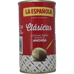 Olives vertes faries  la pte d'anchois la espanola - la bote de 150g