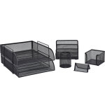 Organiseur de bureau d'agencement de bureau - noir carrefour - l'organiseur de bureau