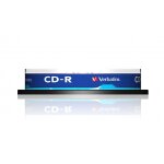 Pack de : 10 cd - r 700 mo 52x verbatim