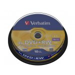 Pack de 10 dvd + rw 4, 7 go 4x verbatim