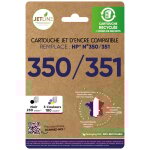 Pack de cartouches d'encre compatibles noir + 3 couleurs 350 / 351 jetline - le pack de cartouche