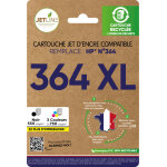 Pack de cartouches d'encre compatibles noir + 3 couleurs 364 xl jetline - le pack de cartouche