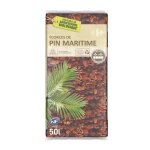 Paillage corce de pin maritime 50l gros calibre 20 - 40mm carrefour - le sac de 50 l