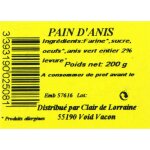 Pains d'anis - le sachet de 200 g