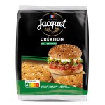 Pains hamburger graines jacquet - le paquet de 4 - 260g Pains hamburger graines jacquet - le paquet de 4 - 260g