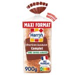 Pain de mie american sandwich complet sans sucres ajouts maxi format sans additifs harrys - le sachet ...