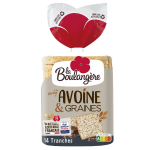 Pain de mie avoine et graines la boulangere - le sachet de 500g Pain de mie avoine et graines la boulangere - le sachet de 500g