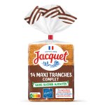 Pain de mie complet sans sucres ajouts jacquet - le paquet de 14 tranches - 550 g