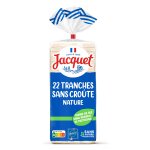 Pain de mie nature sans crote sans sucres ajouts jacquet - le paquet de 475 g