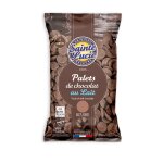 Palets de chocolat au lait � fondre sainte lucie - le paquet de 125g