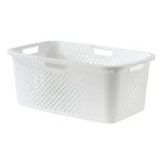 Panier � linge 40l blanc carrefour home - le panier