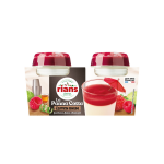 Panna cotta au rhum et coulis de framboise fraise citron vert rians - les 2 pots de 120g