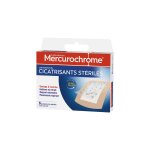 Pansements cicatrisants st�riles mercurochrome - la bo�te de 6 pansements