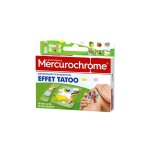 Pansement kids transparent effet tatoo mercurochrome - la bote de 12 pansements