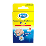 Pansements traitement cors coricides acide salicylique scholl - la bo�te de 8 pansements