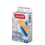Pansements universels plaies superficielles resistants  l'eau assanis - la boite de 50 pansements