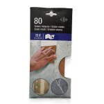 Papier abrasif silex - 92x230 mm - grains moyens carrefour - le lot de 15