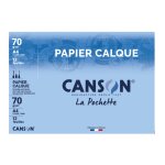 Papier calque 21 x 29, 7 cm a4 - x12 - 70g / m canson - la pochette de 12 feuilles