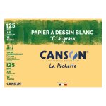 Papier  dessin c  grain 12f a4 125g canson - la pochette
