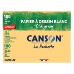 Papier  dessin c  grain 24f 24x32 180g canson - la pochette