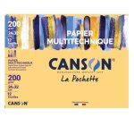 Papier dessin canson - la pochette de 12 feuilles