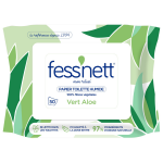 Papier toilette humide vert aloe 100% fibres vgtales moelleux fess'net - le paquet de 50 lingettes