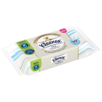 Papier toilette humide doux et hydratant pure peaux sensibles kleenex - le sachet de 38 feuilles