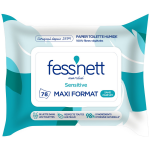 Papier toilette humide sensitive maxi pack fess'nett - le pack de 78 Papier toilette humide sensitive maxi pack fess'nett - le pack de 78