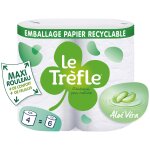 Papier toilette moelleux triple Épaisseur parfumé aloé véra maxi rouleau le trefle - le paquet de 4 rouleaux ... Papier toilette moelleux triple Épaisseur parfumé aloé véra maxi rouleau le trefle - le paquet de 4 rouleaux ...