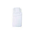 Parure de lit 140x200cm microjunior rose avec housse de couette + 1 taie d'oreiller 60x60cm tex - la ...