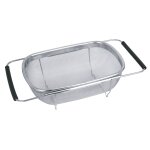 Passoire rectangulaire extensible en inox equinox - la passoire