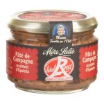 Pâté de campagne au piment d'espelette label rouge mere lalie - le pot de 180g Pâté de campagne au piment d'espelette label rouge mere lalie - le pot de 180g